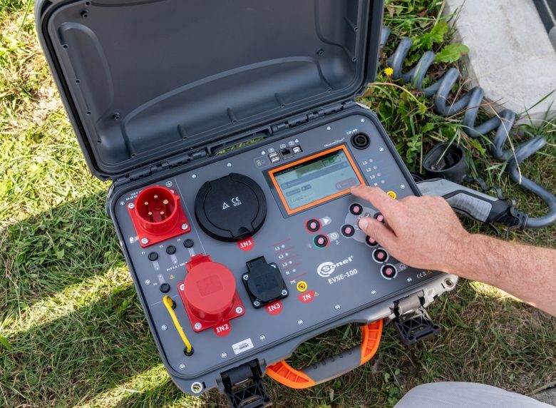 Comprehensive diagnostic testing of electric vehicle charging stations using the Sonel EVSE-100 multifunction analyser